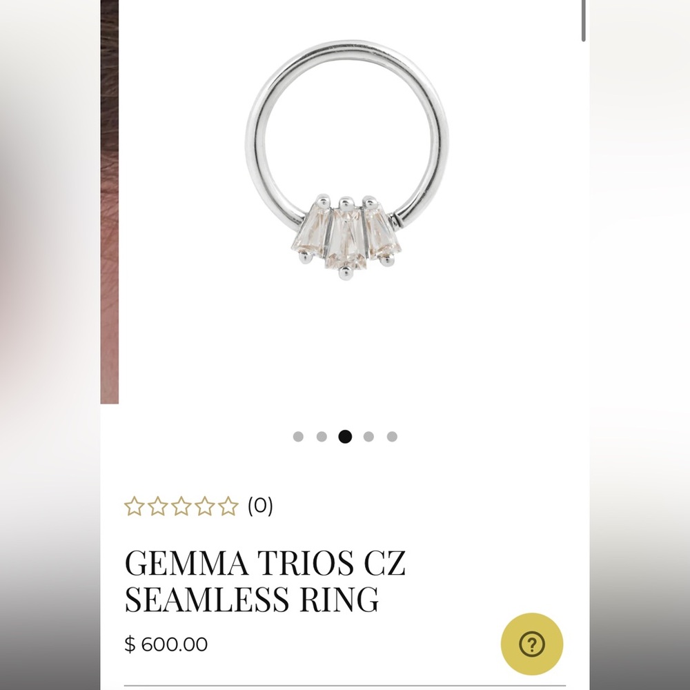 Gemma seam white gold Buddha jewelry